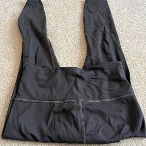 athleta gray leggings mesh